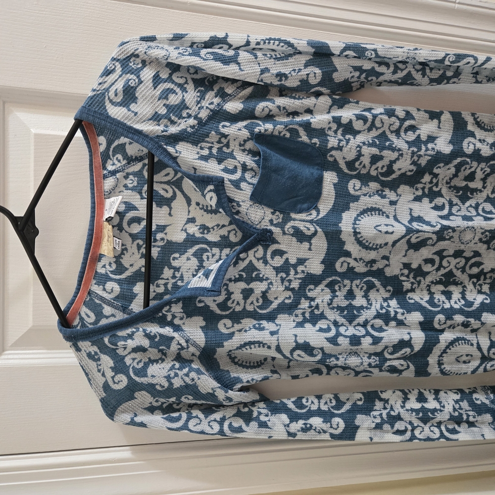 Blue Patterned Shirt